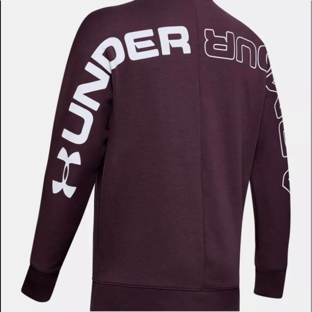 Big Boys Under Armour UA Unstoppable Fleece Sweatshirt Pullover Logo Sz YLG NWT